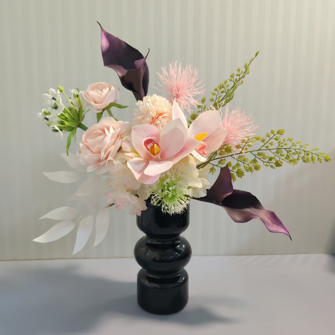 粉色小花束样板间茶几客厅装饰摄影道具仿真花绢花假花批发M404