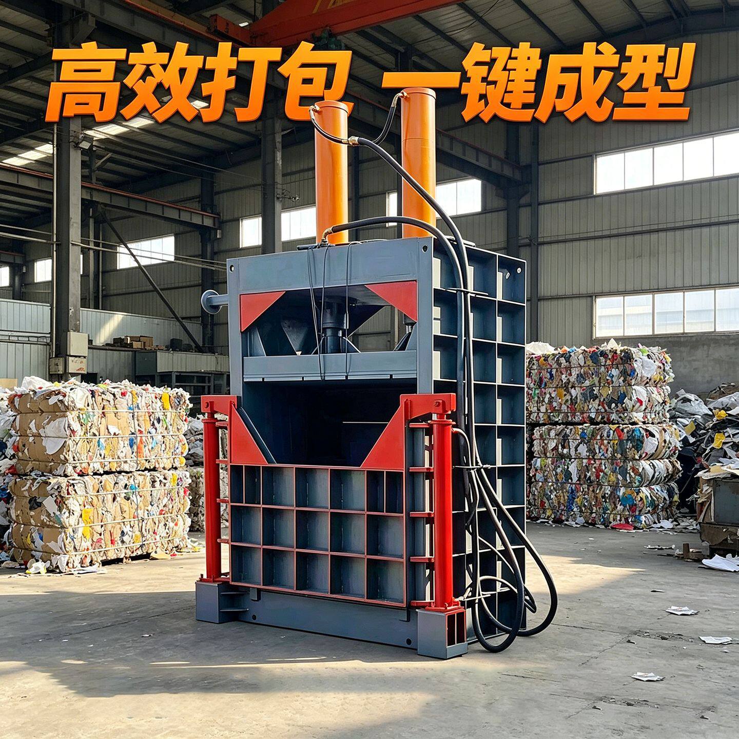 20吨双缸废纸液压打包机废纸下角料液压打包机铁桶液压打包机视频