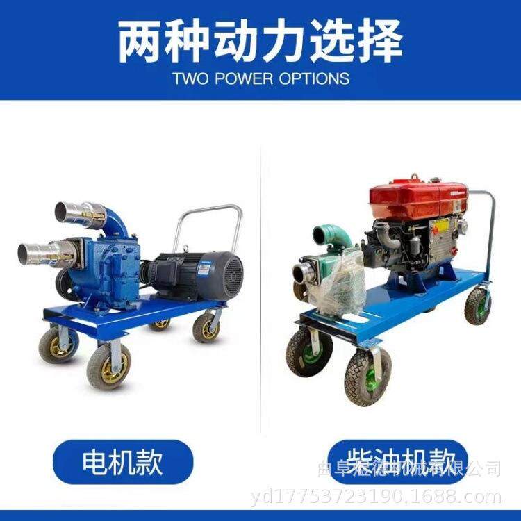 柴油机抽粪泵清理河道清淤防汛排污泵