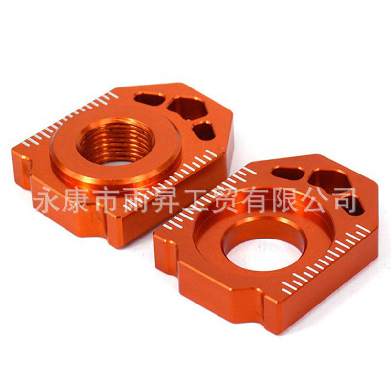 适用摩托车KTM SX-F/XC/EXC/XC/XCF后平叉后轮链条调节后千金千斤