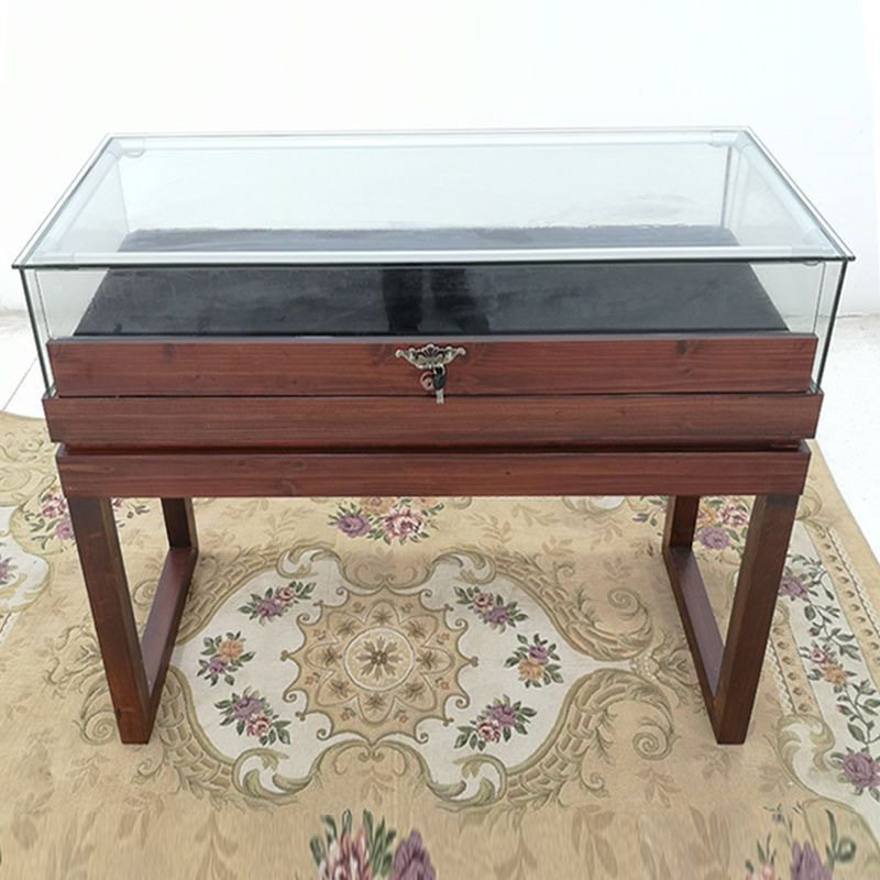 实木珠宝展示柜展厅展馆博物馆玻璃展柜古玩玉器古物陈列柜饰品柜