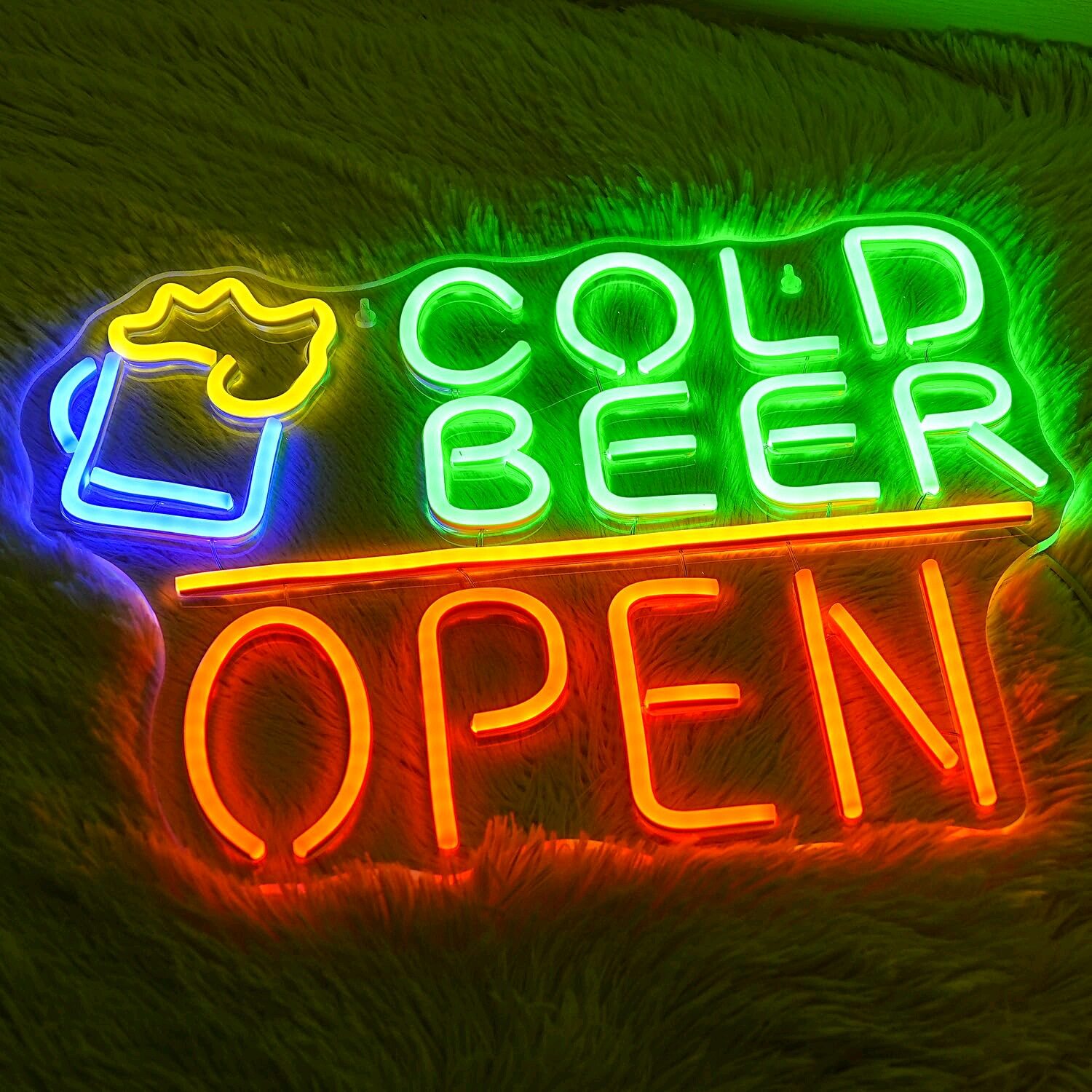 跨境BAROPEN酒吧开业霓虹灯香烟SMOKESHOP亚克力双色发光led灯牌