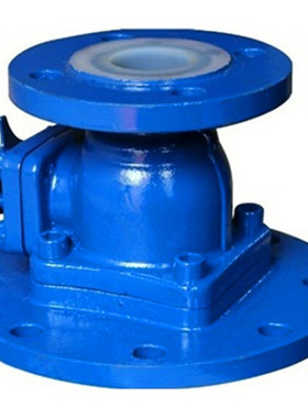 厂家批发  FQ41F46-16C 衬氟放料球阀 铸钢法兰衬氟球阀