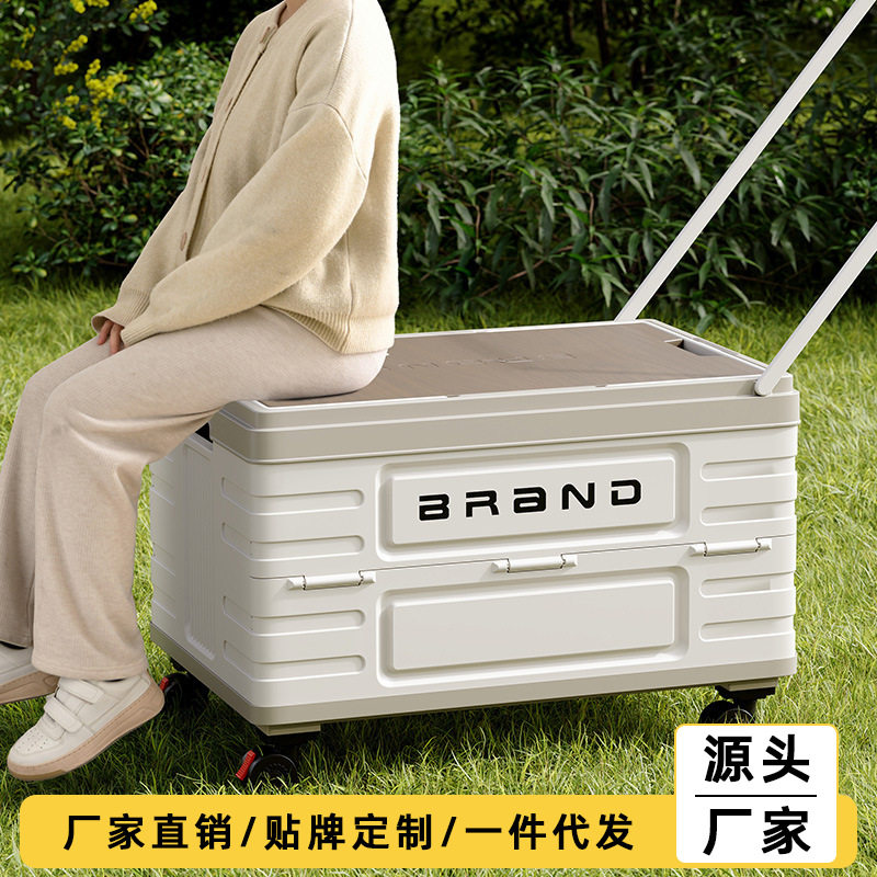户外露营车可折叠手推车野营小拖车营地旅行车地摊野餐便携小拉车