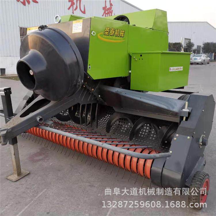 方捆捆草机新型秸秆粉碎带打捆机打捆机带粉碎图片