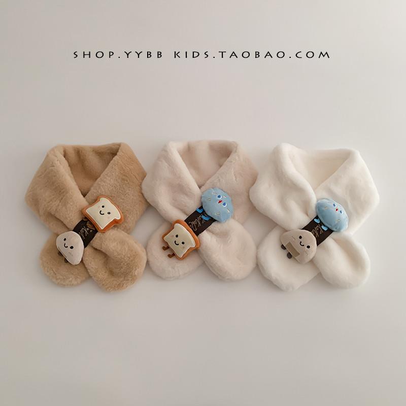 韩版卡通宝宝围巾冬季保暖