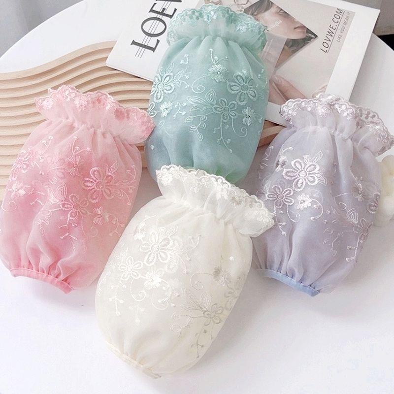 爆款双层蕾丝袖套女秋冬韩