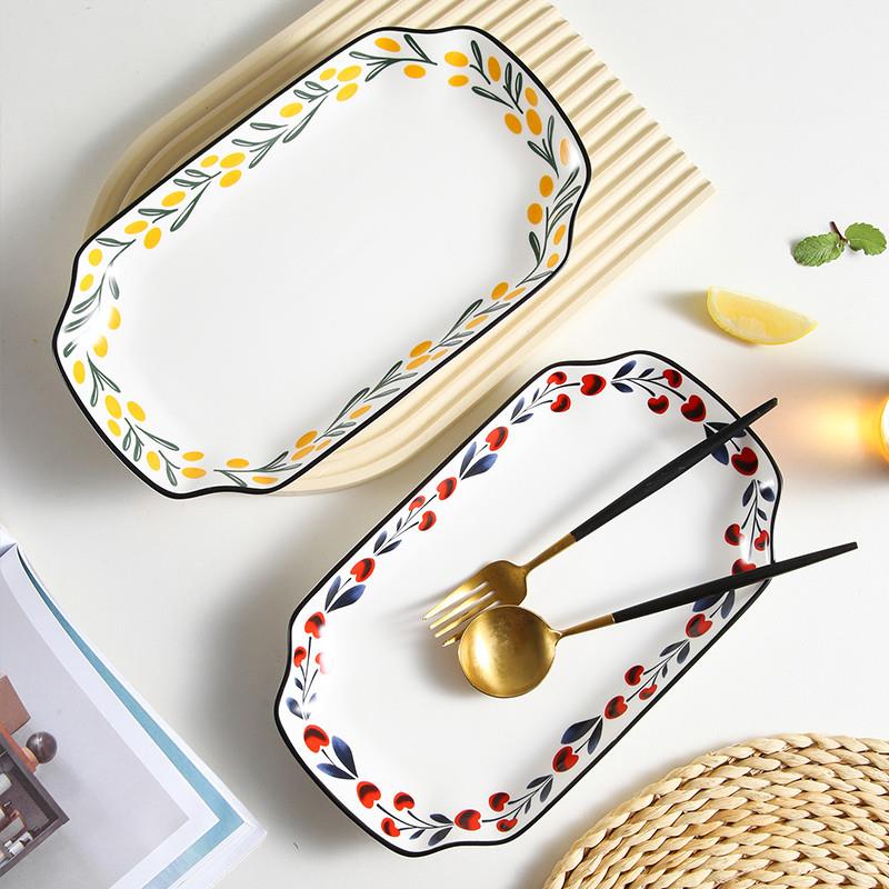 创意蒸鱼盘子家用ins大号