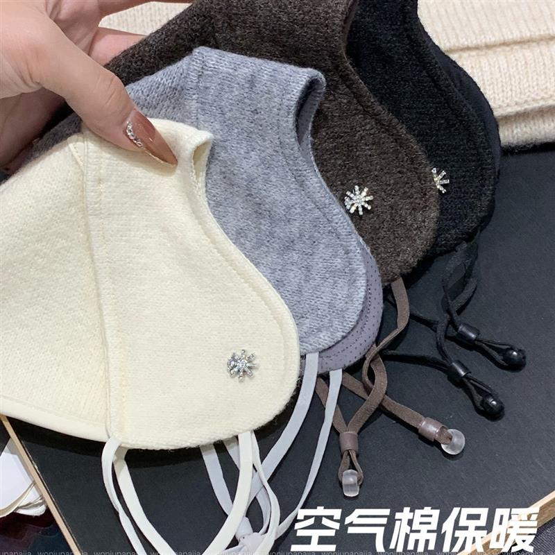 2025新款秋冬口罩女高颜值护眼角立体透气保暖防寒加厚显脸小面罩