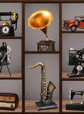 复古美式电话摆件家居客厅