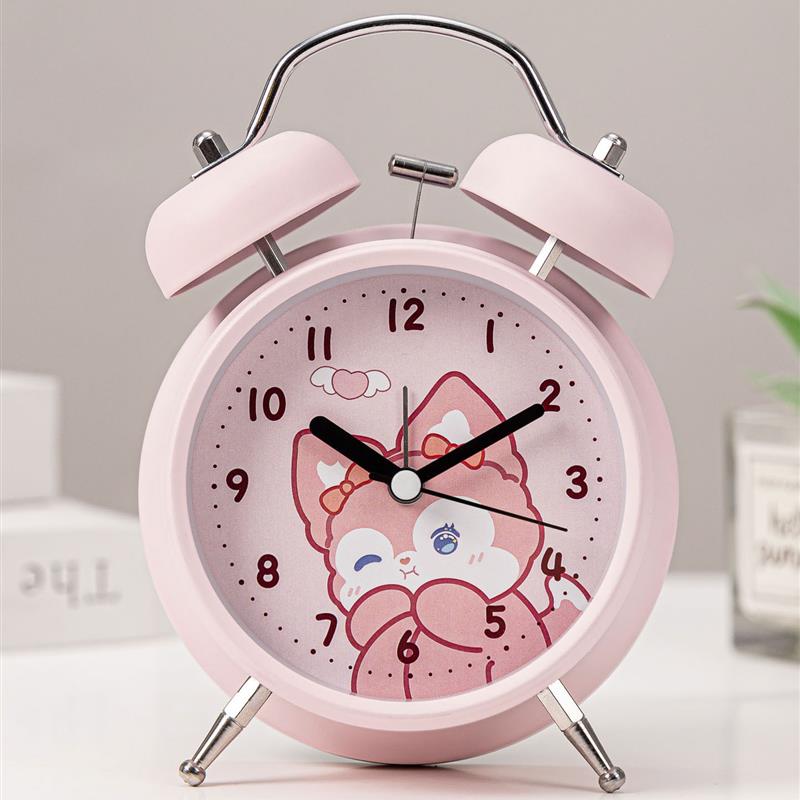 小学生闹钟女孩专用强力叫醒2025新款起床神器闹铃儿童男学习时钟