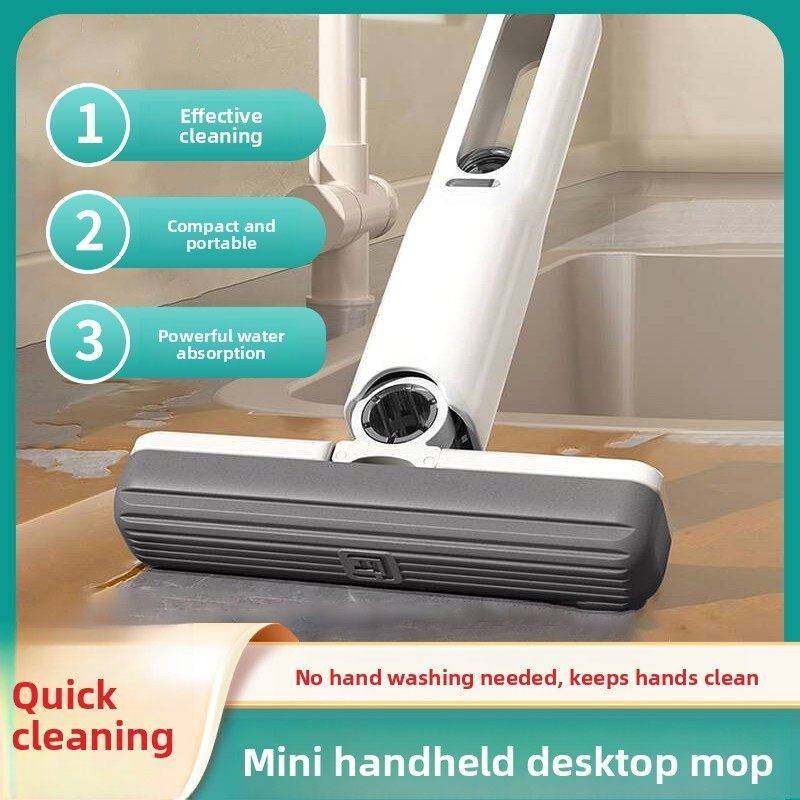 多功能桌面迷你小拖把手持免手洗卫生间海绵吸水家用,家庭/个人清洁工具,胶棉拖把,淘宝优惠券,粉丝福利购,淘宝优惠卷
