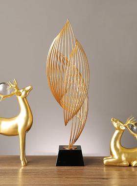 轻奢摆件风生水起客厅电视