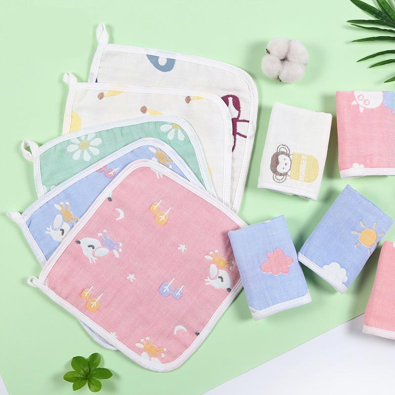 婴儿纯棉纱布口水巾新生儿