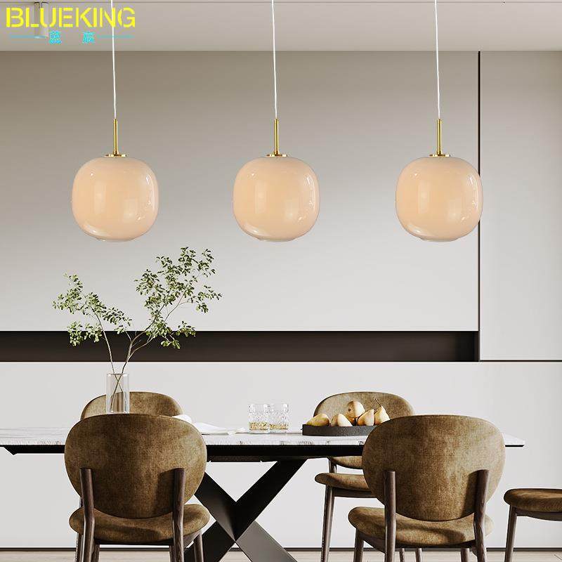 简约现代餐厅奶白玻璃罩吊灯螺口灯泡灯具床头灯灯饰客厅照明 灯,家装灯饰光源,智能吊灯,淘宝优惠券,粉丝福利购,淘宝优惠卷
