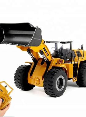极速Huina 583 1583 4 RC Car 10Channel Remote Control Excavat