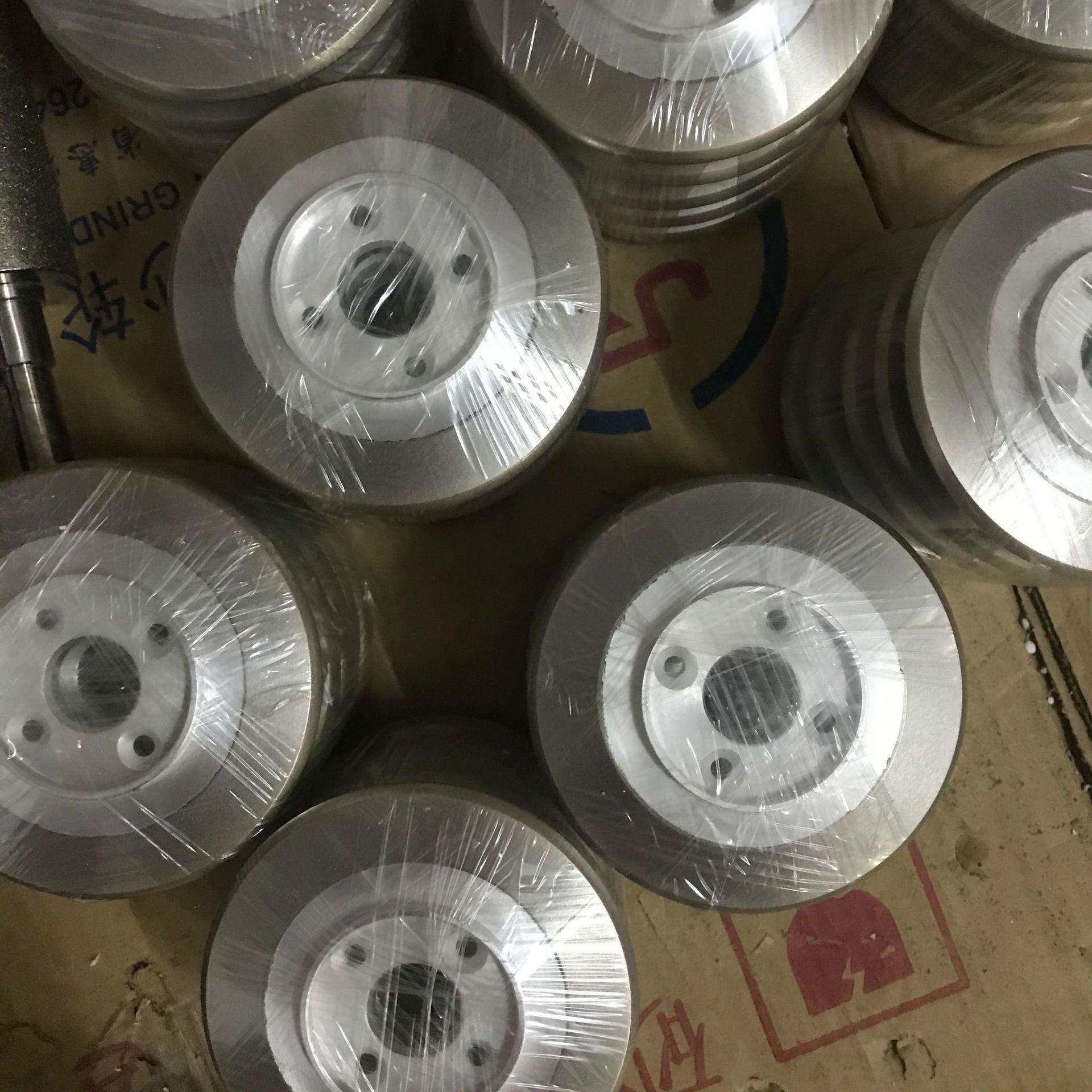 金刚砂粉扑砂轮模具砂轮，异形机配套植砂轮，砂粒均匀耐磨款式齐