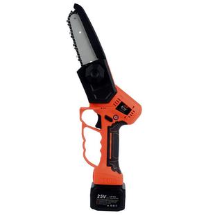 电锯小型6寸手持家用充电高枝伐木锂电池单手锯链锯电动迷你电锯