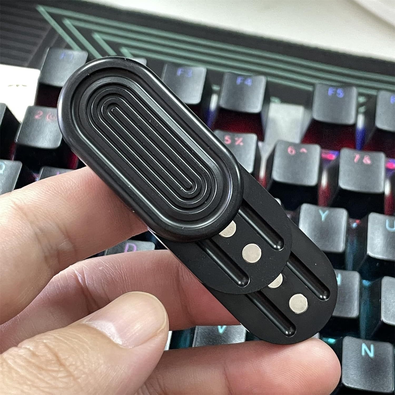 edc音浪啪啪币推牌三层解压玩具