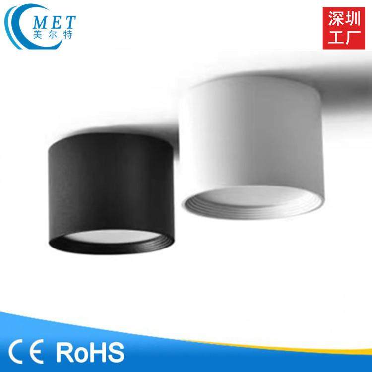 厂家直销10W15W20W30W35WLED明装筒灯收银台休息区吸顶筒灯照明