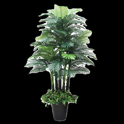 仿真绿植盆d栽室内装饰大型仿生散尾葵植物葵树客厅摆件办公室造