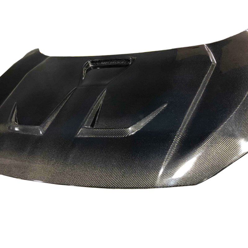 适用于十代思域碳纤维开孔机盖 16款思域改装机头W盖 碳纤引擎盖