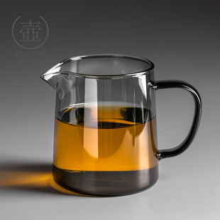 一壶 耐热玻璃公道杯茶漏套装茶具过滤泡茶公杯加Y厚功夫分茶器