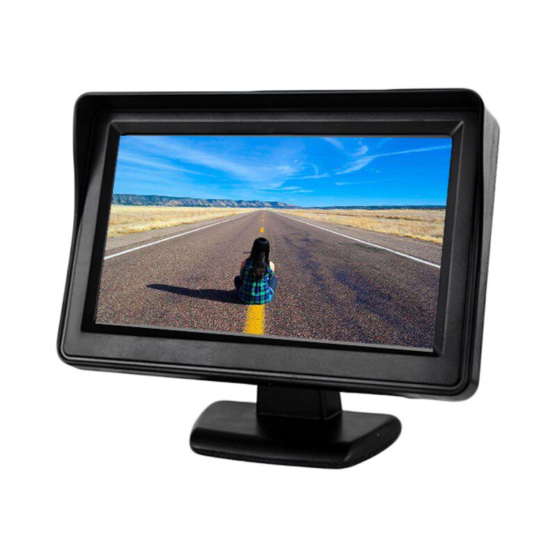 9V-35V汽g车遮阳罩4.3寸车载车用显示器/二路AV输入液晶显示屏DV