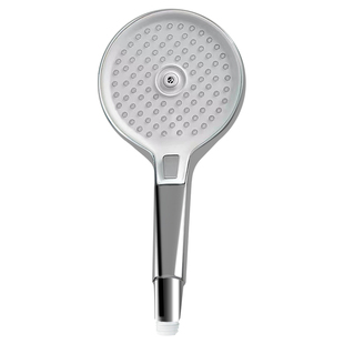 一孔多出骤雨手持花洒套装家用银色圆G形增压喷头易洁美肤境雨花
