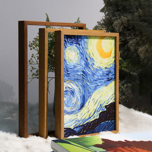 油画内框北美黑胡桃木榫卯油画内框条工笔K绷绢画框木框加厚实木