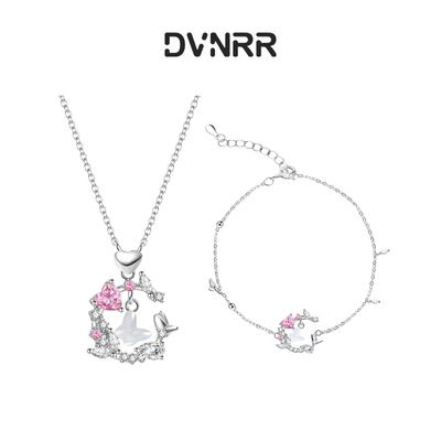 DVNRR仙境蝶舞s925银锁骨链