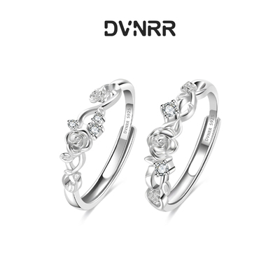 DVNRR满目玫瑰闺蜜对戒甜蜜女友