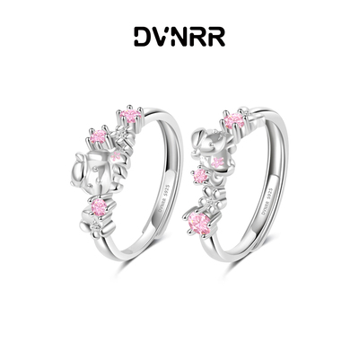 DVNRR形影不离 原创设计马年新品小马闺蜜对戒甜美可爱