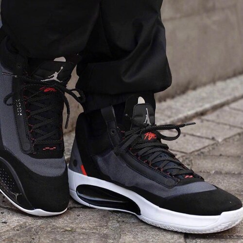 AIR JORDAN XXXIV PF AJ34黑红男子篮球鞋 CU3475-001 断码特惠
