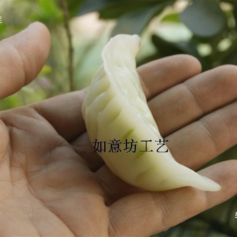 速发煎水饺子模型假塑料蒸饺挂件装件道具早点食物饰摆玩具