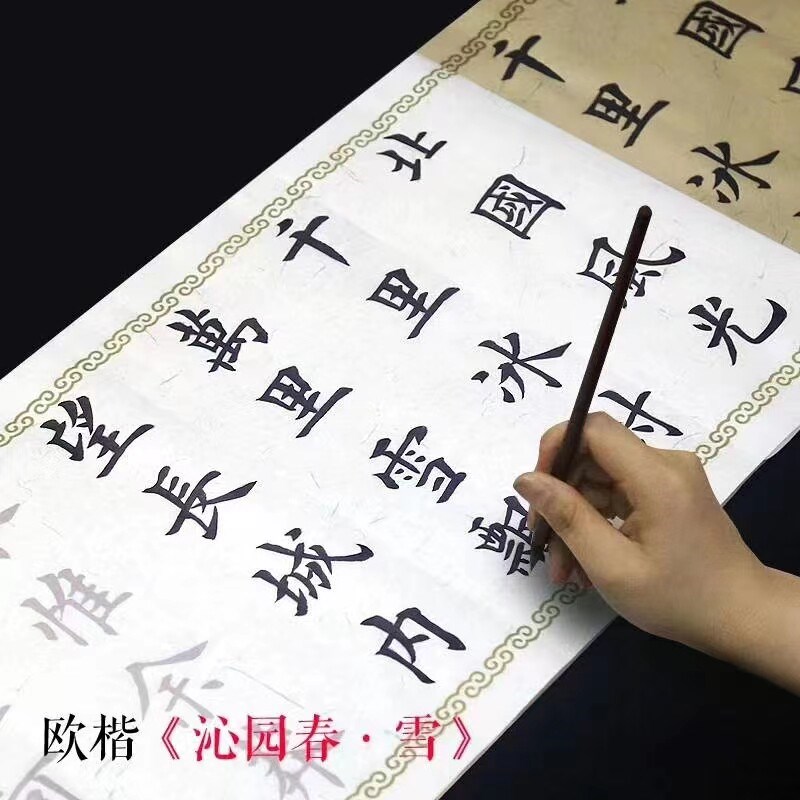 速发春雪楷书毛笔初学者毛笔入门大体楷描红宣纸