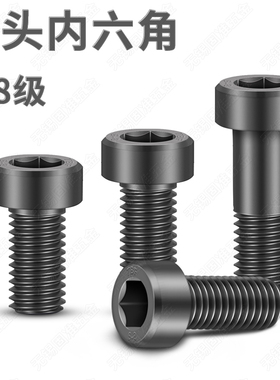 速发DI784 8.8级薄M内六角螺M矮头内六方螺钉螺栓碳钢M头20M24丝0