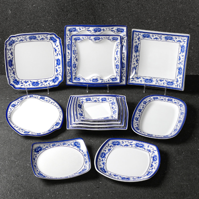 速发2025密胺餐具盘炒商用复古仿瓷餐盘菜厅饭店炒饭子面炒米粉餐