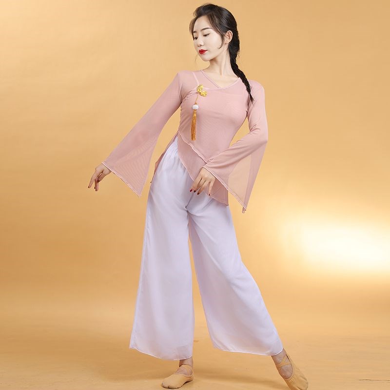 速发衣款古考舞练功服一整套身韵纱新超仙演出服基训艺典瑜伽服套