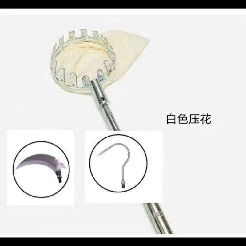 速发摘果神器杆缩伸新款不摘钢高空采摘杆水果锈柿子琵琶橘子桃杆