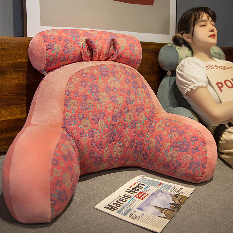 速发舍层包床头靠垫软纱护腰靠枕大靠背孕妇沙发抱枕宿三床上看书