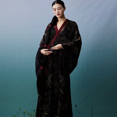 速发WYZ盖演【松凤行编舞】国风宽与开衫纱衣外套飘逸舞蹈盖出服