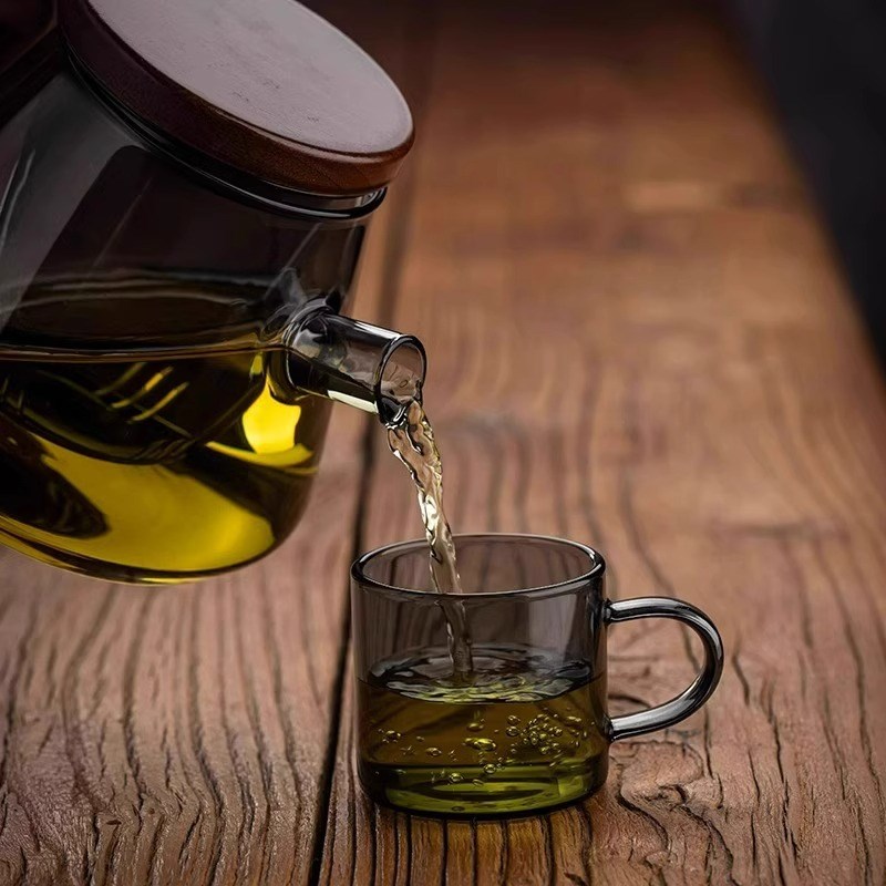 速发泡茶壶玻璃过滤家用耐高温办公室水壶茶水离分具茶壶茶冲套装