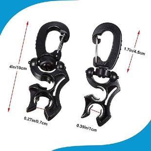 Hot 4 Pcs Scuba Diving Double Hose Holder Clip Scuba Diving