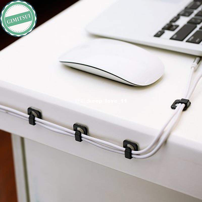 18Pc Cable Cord Wire Line Organizer Clips Fixer Fastener Tid