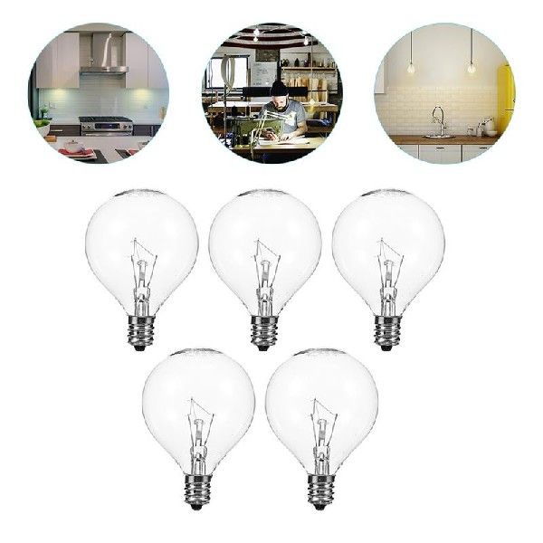5pcs Lava Lamp Bulb Replacement Wax Warmer Bulbs Salt Lamp