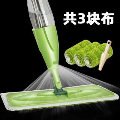 夹布除尘加水平板扫把拖把一体喷雾喷水组合擦地通水推拉尘拖套装