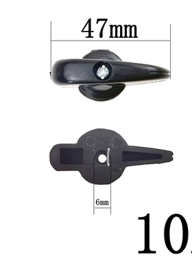 。HZ10-10A/25A/60A/开6A组合关把手三轮车开关黑色塑料控制小手