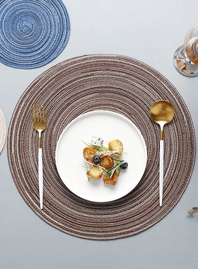 18CM round coasters 36CM hand-woven placemats