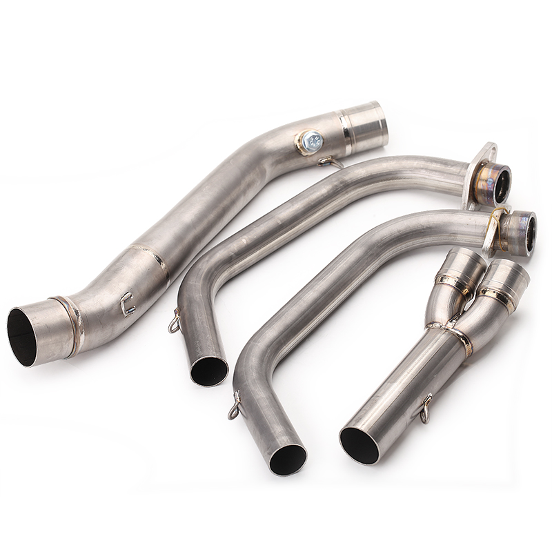 适用摩托车改装R25 R3雅马哈YZF-R3 R25不锈钢前段中段弯管排气管